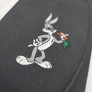 Bugs Bunny Black Travel Easy Access Case Mak Passport 1995 Looney Tunes